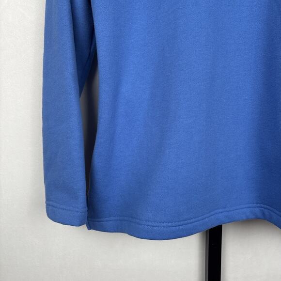 Quacker Factory Snowflake Embellished Sweatshirt Women's Medium Blue Full Zip - Picture 9 of 12